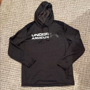 Under Armour Cold Gear Charcoal Hoodie Sz Lg